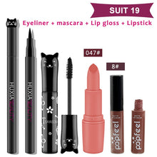 Load image into Gallery viewer, 4pcs/set Cat Makeup Sets Including Lipstick, Eyeliner,Mascara, Eyeshadow, Makeup Kit Women Cosmetics Bag for Gifts