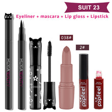 Load image into Gallery viewer, 4pcs/set Cat Makeup Sets Including Lipstick, Eyeliner,Mascara, Eyeshadow, Makeup Kit Women Cosmetics Bag for Gifts